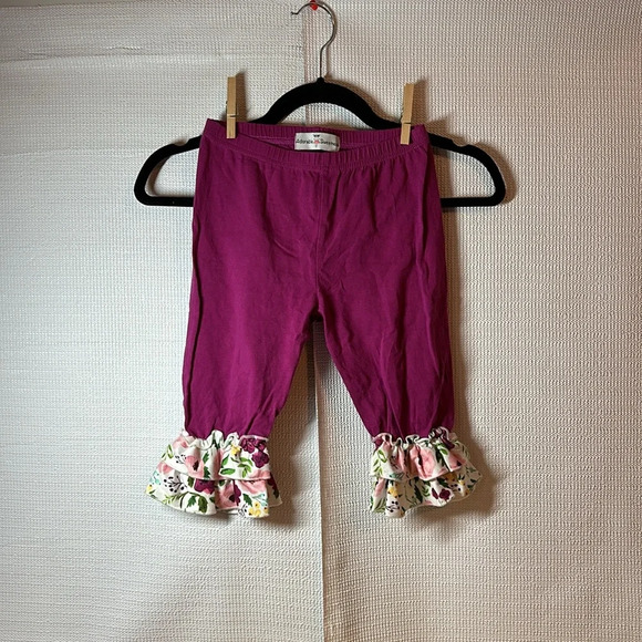 ADORABLE SWEETNESS Outfit Floral Ruffle Straps Tiered Girls Size 7 - Picture 5 of 6